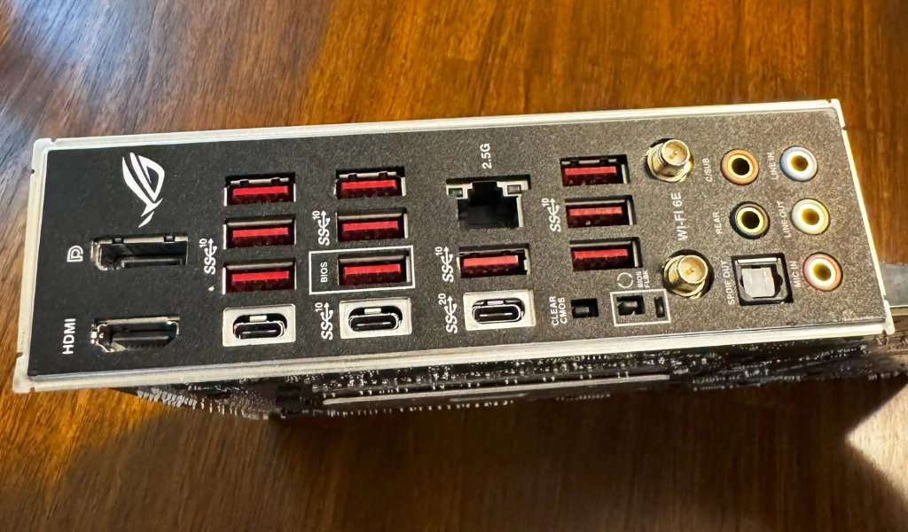 Loaded Motherboard I/O
