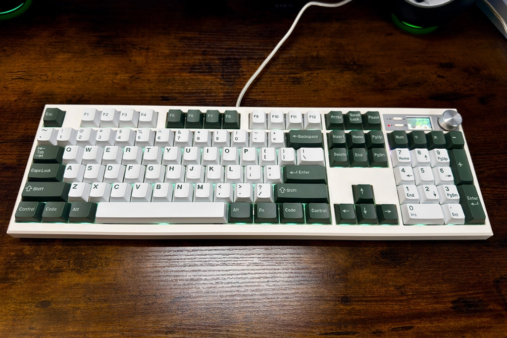 Green custom keyboard