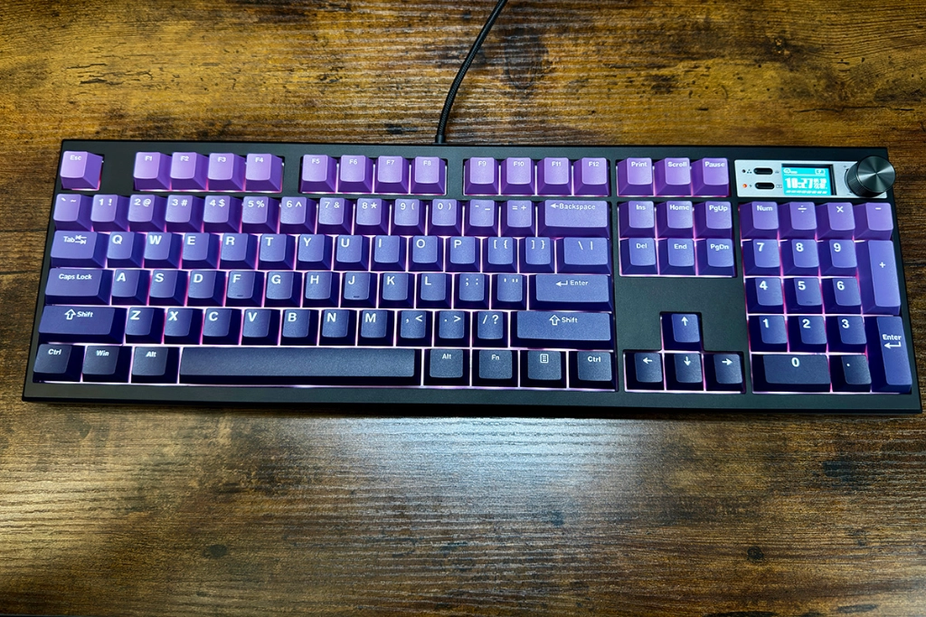 Purple gradient custom keyboard