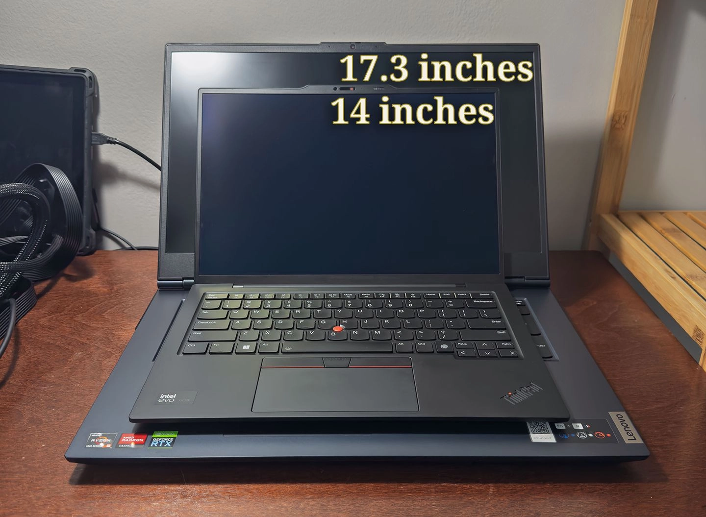 Small and large laptops