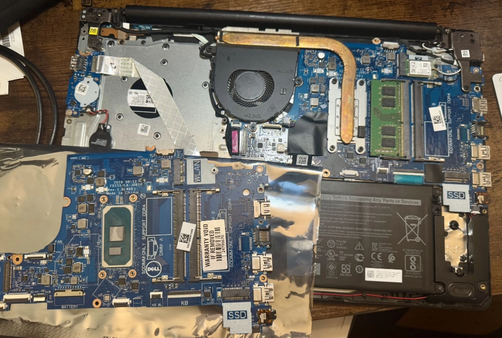 Laptop motherboard replacement